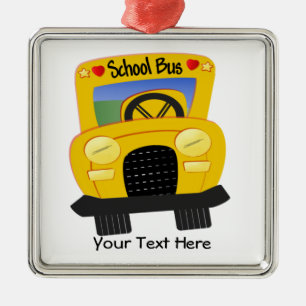 Schoolbus 2 () metalen ornament