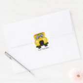 Schoolbus 2 () vierkante sticker (Envelop)