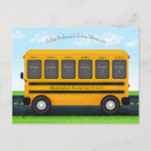 Schoolbus 6 Fotolijst Aangepaste Herinneringen van Briefkaart (Voorkant)