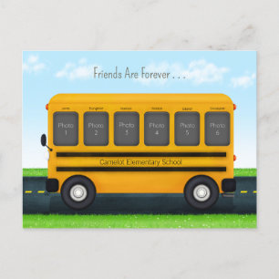 Schoolbus 6 Fotolijst Maatwerk Beste Vrienden Briefkaart