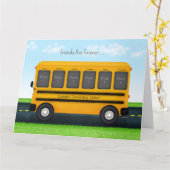 Schoolbus 6 Fotolijst Maatwerk Beste Vrienden Kaart (Gele Bloem)