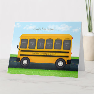 Schoolbus 6 Fotolijst Maatwerk Beste Vrienden Kaart