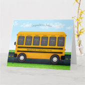 Schoolbus 6 Fotolijstje Aangepaste Herinneringen a Kaart (Gele Bloem)