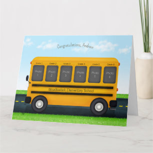 Schoolbus 6 Fotolijstje Aangepaste Herinneringen a Kaart