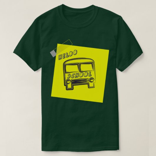 schoolbus 6 t-shirt (Design voorkant)
