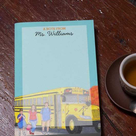 Schoolbus — Aangepersonaliseerde leerkrachten Post Post-it® Notes
