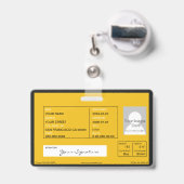 Schoolbus Badge (Achterkant met intrekbare clip)