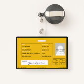 Schoolbus Badge (Achterkant met intrekbare)