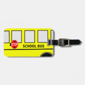 Schoolbus Bagagelabel (Voorkant horizontaal)