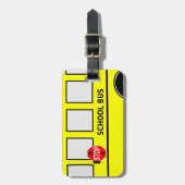 Schoolbus Bagagelabel (Voorkant verticaal)