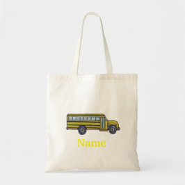 Schoolbus boodschappentas tote bag