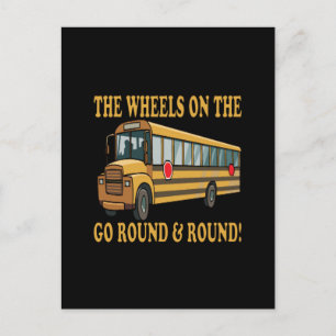 Schoolbus Briefkaart
