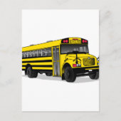 Schoolbus Briefkaart (Voorkant)