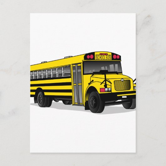 Schoolbus Briefkaart (Voorkant)