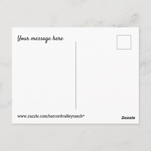 Schoolbus Briefkaart (Achterkant)