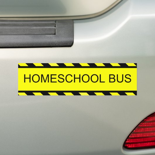 schoolbus bumpersticker (Op auto)
