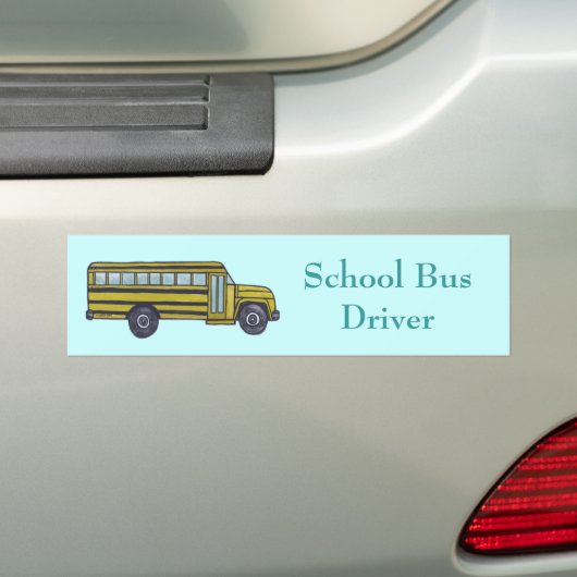 Schoolbus Bumpersticker (Op auto)
