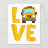 Schoolbus Busdriver Love School (Achterkant)