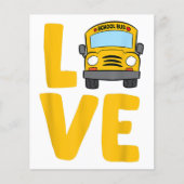 Schoolbus Busdriver Love School (Voorkant)