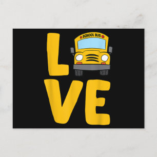 Schoolbus Busdriver Love School Briefkaart