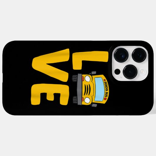Schoolbus Busdriver Love School Case-Mate iPhone Case (Achterkant (horizontaal))