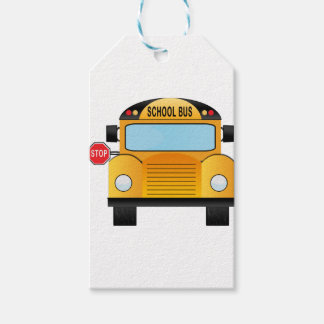 schoolbus cadeaulabel