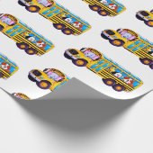 Schoolbus Cadeaupapier (Hoek)