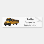 Schoolbus cartoon illustratie bumpersticker (Voorkant)