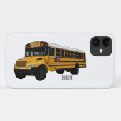 Schoolbus cartoon illustratie Case-Mate iPhone case (Achterkant (horizontaal))