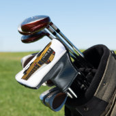 Schoolbus cartoon illustratie golfheadcover (Insitu)