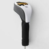 Schoolbus cartoon illustratie golfheadcover (Schuin)