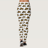 Schoolbus cartoon illustratie leggings (Achterkant)