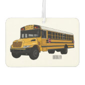 Schoolbus cartoon illustratie luchtverfrisser (Achterkant)
