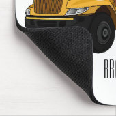 Schoolbus cartoon illustratie muismat (Hoek)