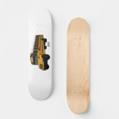 Schoolbus cartoon illustratie persoonlijk skateboard (Voorkant)