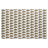 Schoolbus cartoon illustratie stof (Fat Quarter)