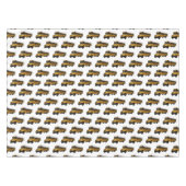 Schoolbus cartoon illustratie tafelkleed (Voorkant (Horizontaal))