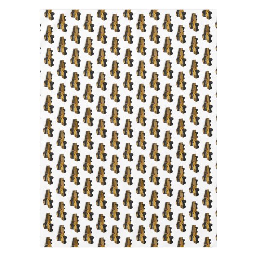 Schoolbus cartoon illustratie tafelkleed (Voorkant)