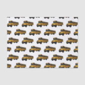 Schoolbus cartoon illustratie tissuepapier (Voorkant)