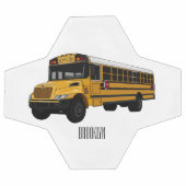 Schoolbus cartoon illustratie voetbal (Enkel)