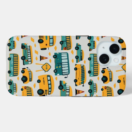 Schoolbus Case-Mate iPhone Case (Achterkant (horizontaal))