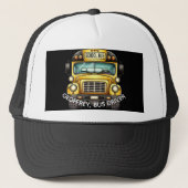 Schoolbus chauffeur. Gepersonaliseerd Trucker Pet (Voorkant)