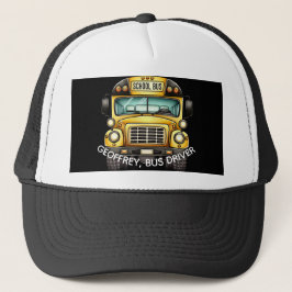 Schoolbus chauffeur. Gepersonaliseerd Trucker Pet