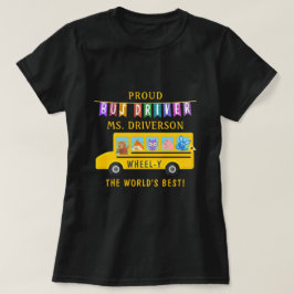 Schoolbus-chauffeur | Gepersonaliseerde naam T-shirt