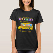 Schoolbus-chauffeur | Gepersonaliseerde naam T-shirt (Voorkant)