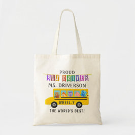Schoolbus-chauffeur | Gepersonaliseerde naam Tote Bag