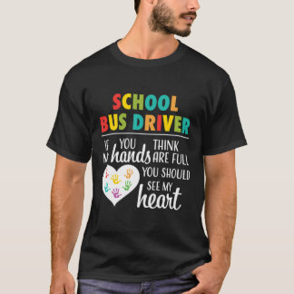 Schoolbus-chauffeur — Heart-waardering Gift Hoo T-shirt