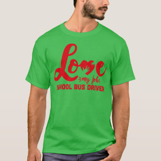 Schoolbus-chauffeur weer naar school t-shirt