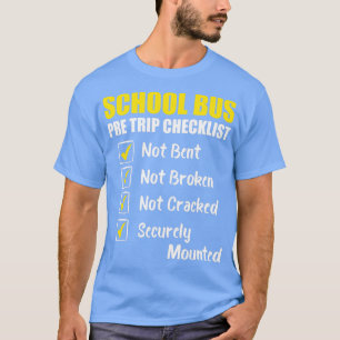 Schoolbus-checklist schoolbus-chauffeur blz. t-shirt