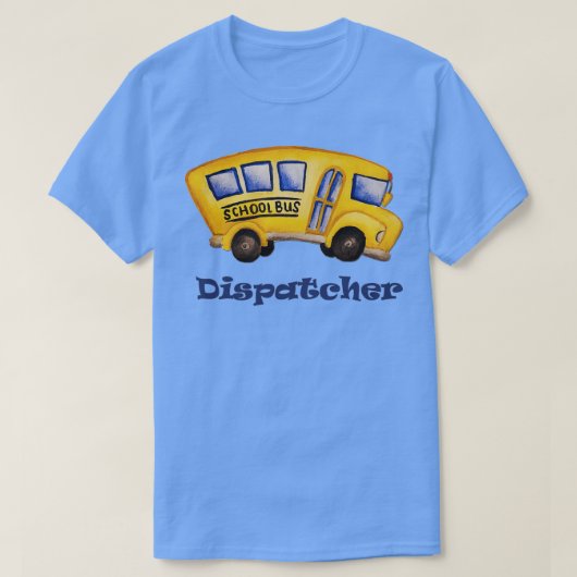 Schoolbus-dispatcher T-shirt (Design voorkant)